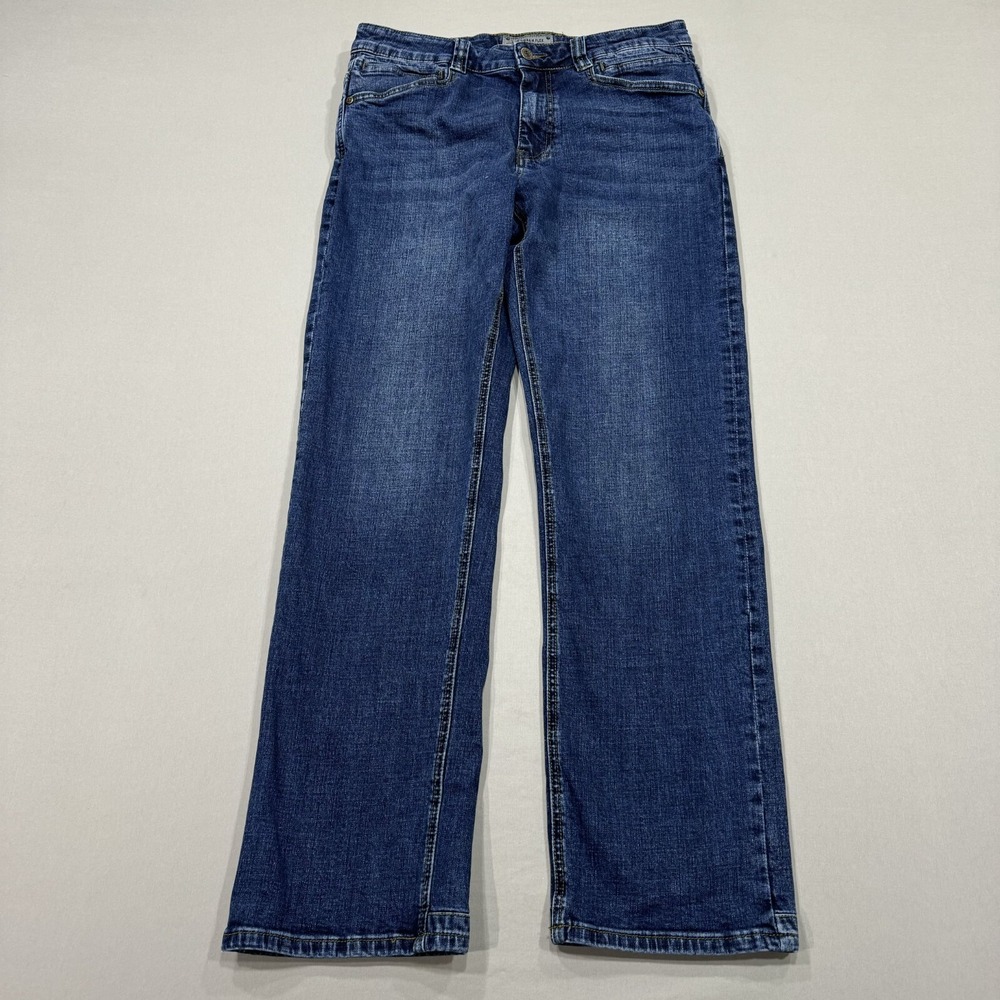 LAPG Jeans Mens 30x32 Blue Relaxed Fit Terrain Flex Medium Wash Denim Workwear